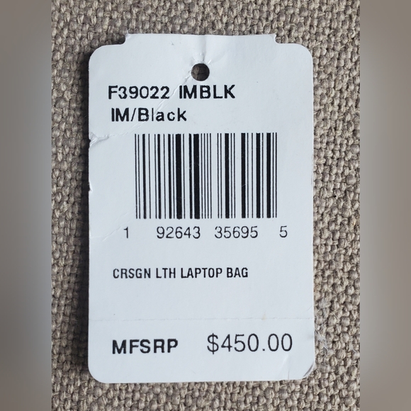 COACH CROSSGRAIN LAPTOP BAG - Picture 16 of 16